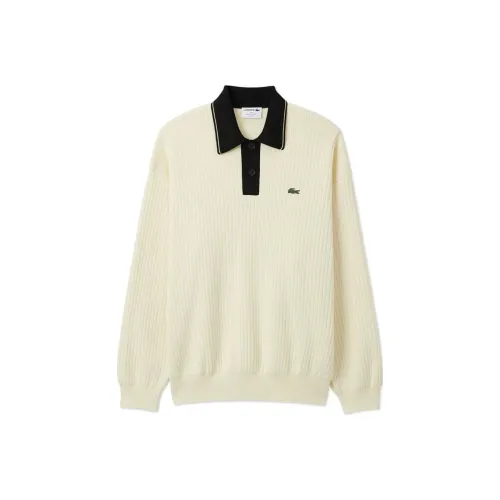 LACOSTE Collaboration Трикотаж Мужской R1T Экрю Черный