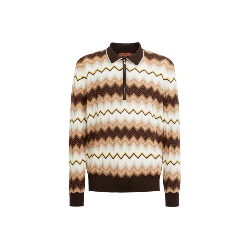 MISSONI Кедровый Коричневый Мужская Рубашка Поло