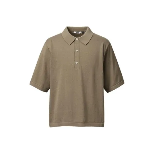 UNIQLO Трикотаж Мужской Светлый Умбра