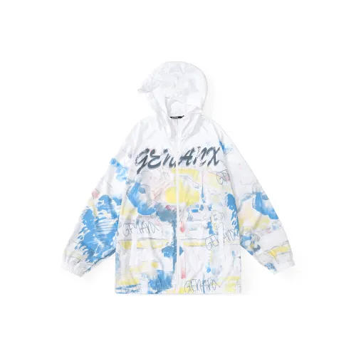 GENANX Белая унисекс куртка