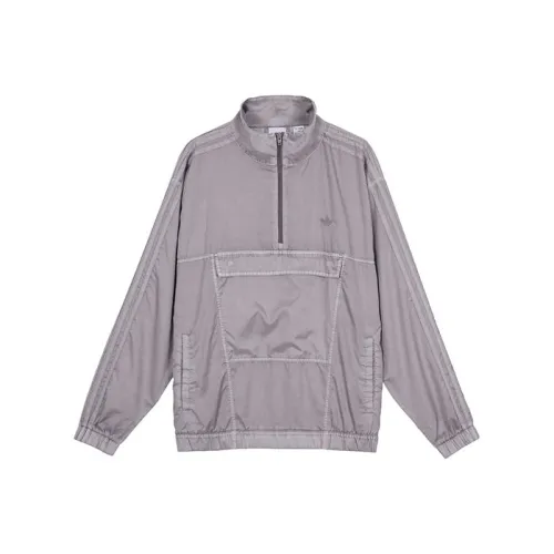 Adidas Originals GARMENT DYED Куртки и Пальто Унисекс Серый
