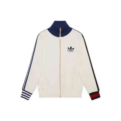 GUCCI X ADIDAS Collaboration Белая унисекс куртка