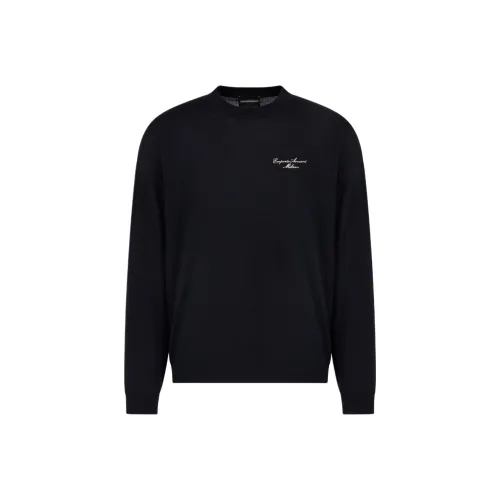 EMPORIO ARMANI SS25 Свитер Мужской Морской Синий