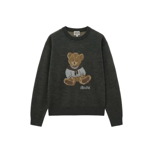 Marithe Francois Girbaud FW24 Свитер Унисекс Уголь