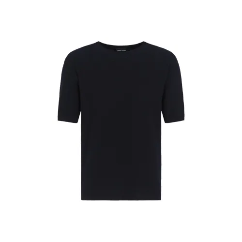 GIORGIO ARMANI Синие Мужские Свитера