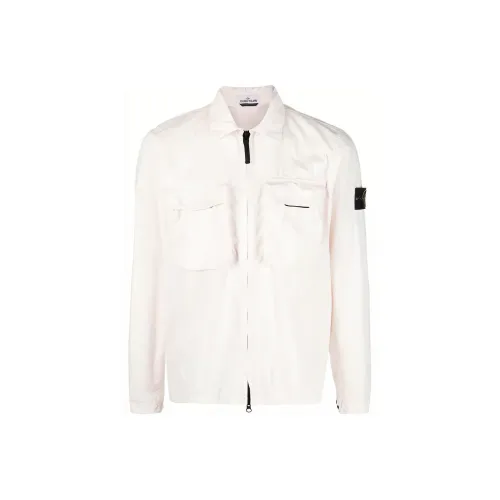 STONE ISLAND Белый Мужской Куртки
