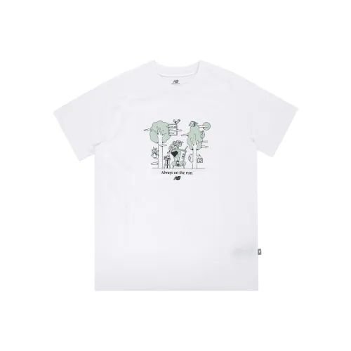 New Balance совместная футболка T Мужская Белая