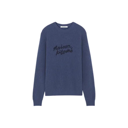 Maison Kitsune Мужские свитеры ярко-синие