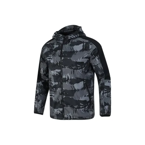 Adidas Камуфляжная куртка мужская черная