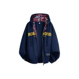 Темно-синий [Красная клетка, утолщенный, с флисовой подкладкой]