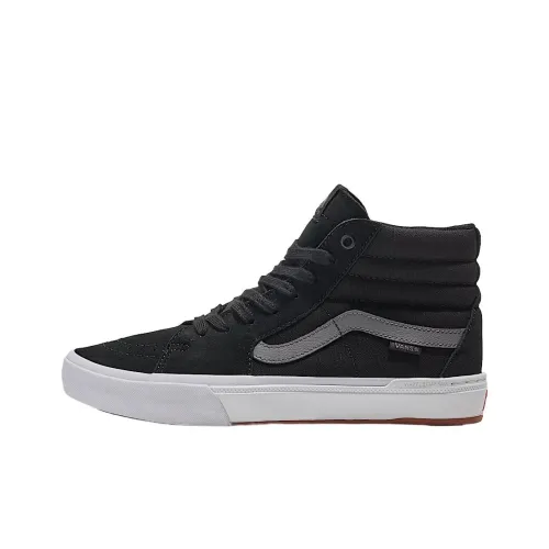 VANS SK8 HI Амортизация Высокие Кроссовки для Скейтбординга Унисекс Черный Серый