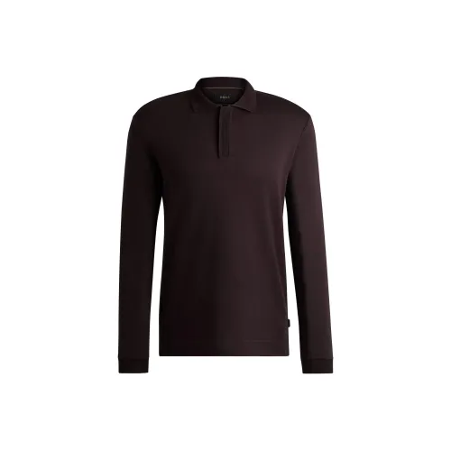 Hugo Boss Поло Мужское Темно-Красное