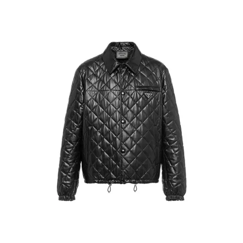 PRADA Мужские черные куртки