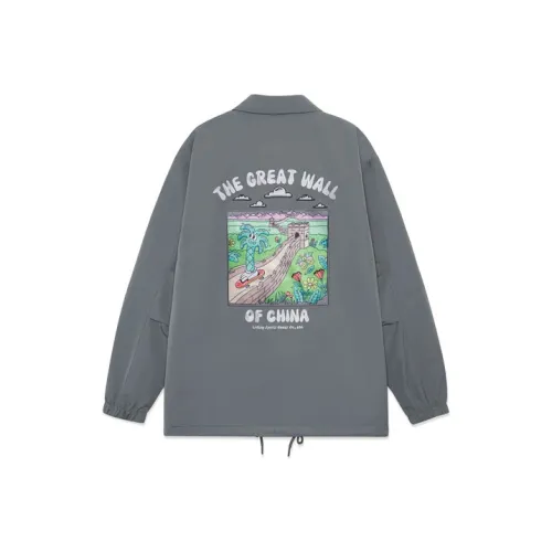 LINING Скейтборд Куртка Мужская Серого цвета