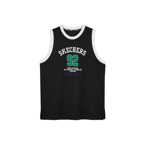 Skechers SS24 Майка Унисекс Угольный Черный