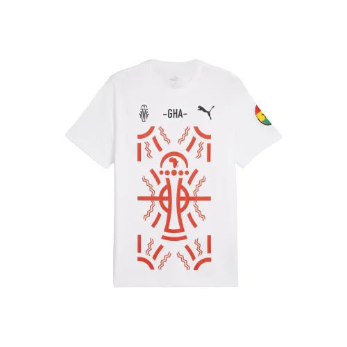 PUMA TOTALENERGIES CAF Стандартная футболка мужская белого цвета