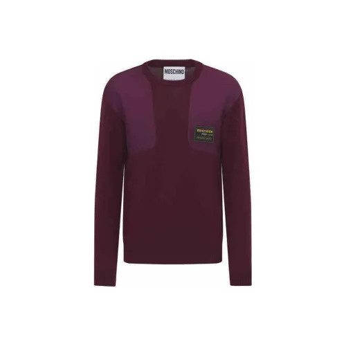 MOSCHINO Свитер Мужской Бордовый