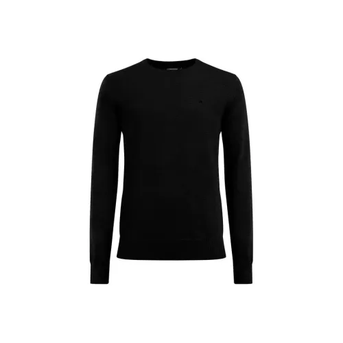 J.Lindeberg Lyle Merino Crew Neck Sweater Men's Black