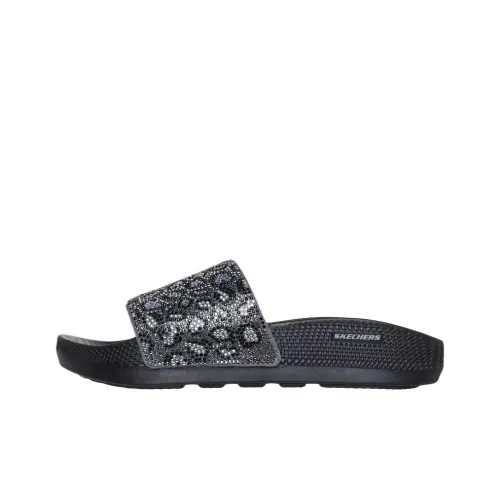 Skechers Амортизация Слипоны Женские Черный