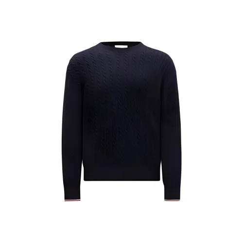 Moncler Кашемировая смесь JUMPER Свитер Мужской Морской синий