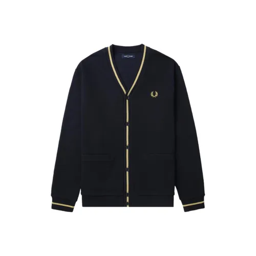 FRED PERRY Морской синий Мужской Трикотаж