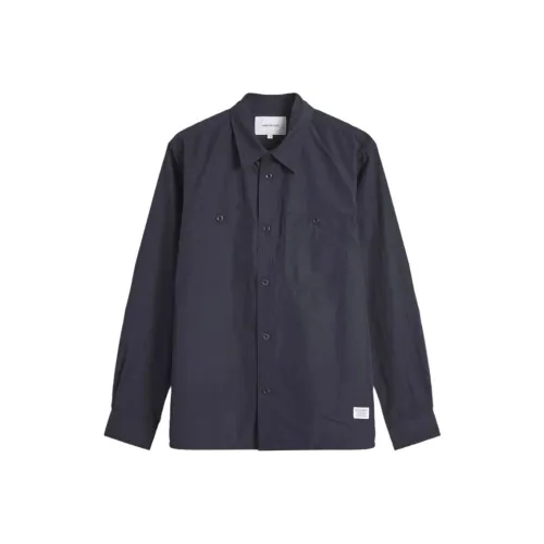 NORSE PROJECTS Рубашка Мужская Темно-Морской Синий