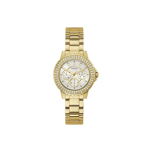 GUESS Women's Watch Кварцевый механизм корпус из нержавеющей стали с PVD покрытием ремешок 35 мм серебристый циферблат