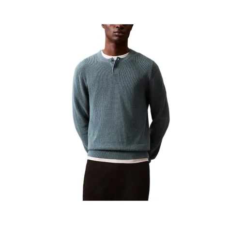 CALVIN KLEIN Свитер Мужской Синий Серый