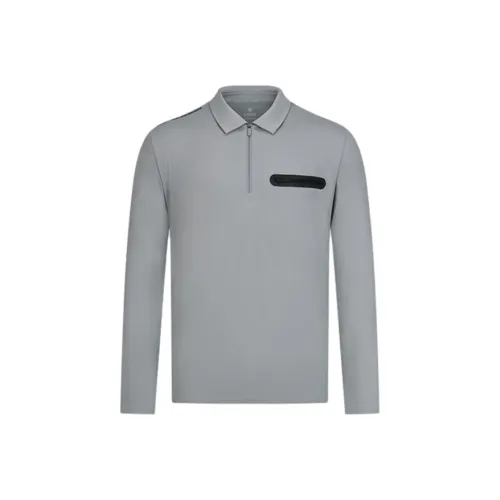KSWISS FW24 Поло Мужское Тонкое Чернильно-Серое