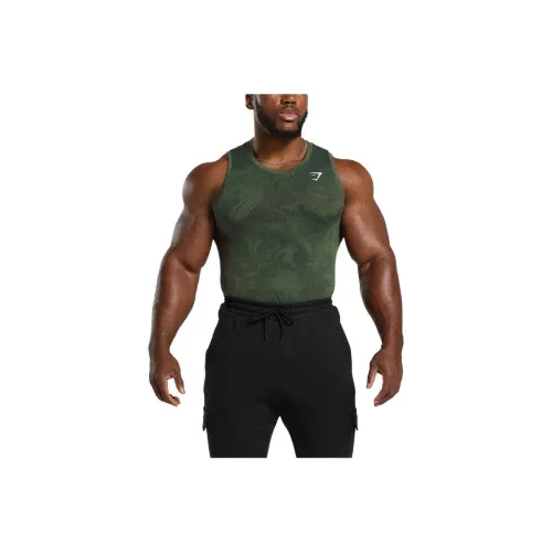 GYMSHARK Зеленый Мужские Майки