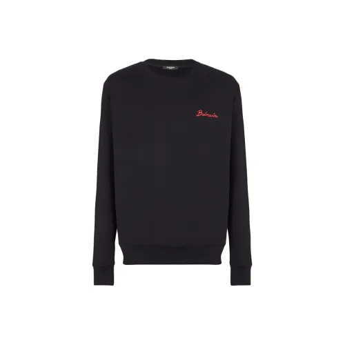 BALMAIN Черные Мужские Свитшоты