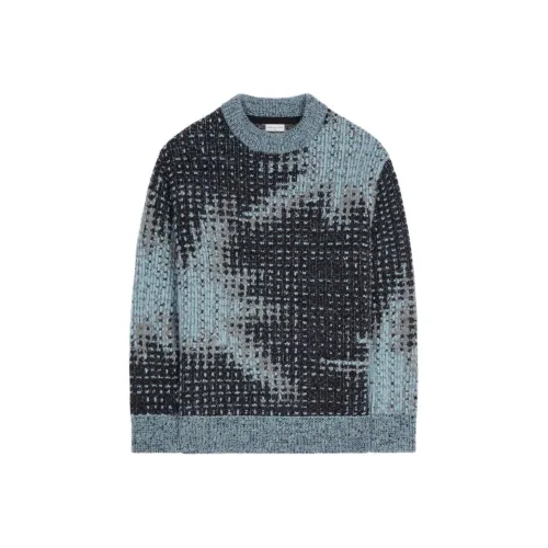 DRIES VAN NOTEN Светло-синий Мужской Трикотаж