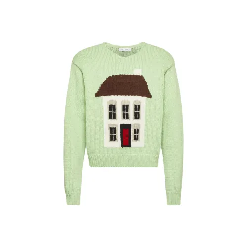 JW Anderson Мятные Мужские Свитера