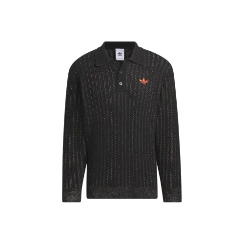 Adidas Originals SS24 V Day POLO Свитер Унисекс Черный