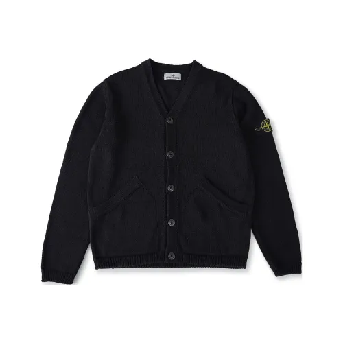 STONE ISLAND Темно-синий Синий Мужской Трикотаж
