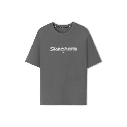 Skechers SS25 T-Shirt Мужской Lime Gray 040R