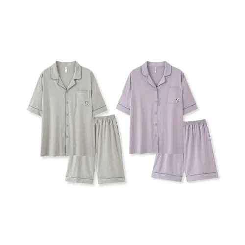 WANANNI Пижамный комплект Унисекс Светлый Серый