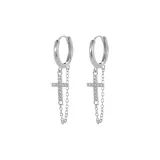 Крест, кисточка, серьги [1 пара]