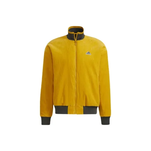 Adidas Вельвет Куртка Мужская Желтая