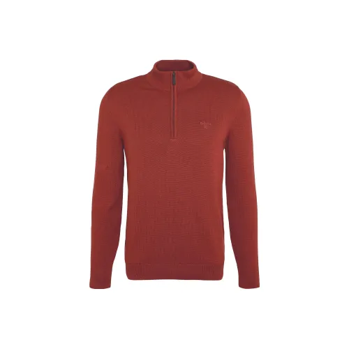 BARBOUR Avoch Полузастежка JUMPER Свитер Мужской Красный