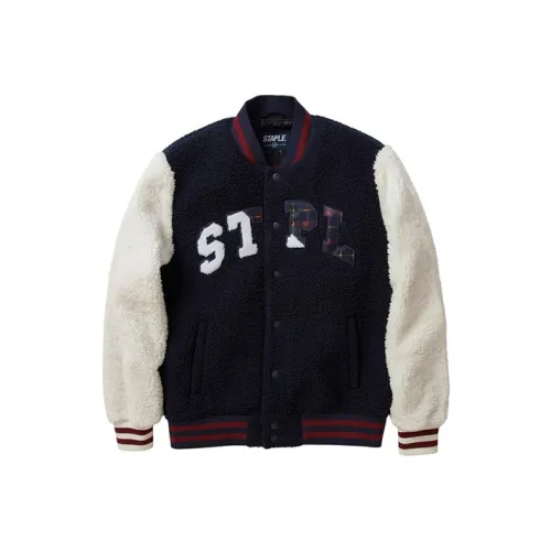 Staple Свободный крой Куртка Унисекс Темно-синий