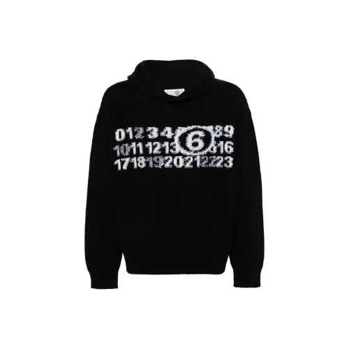 MM6 Maison Margiela совместный бренд SS24 Свитер Мужской Черный