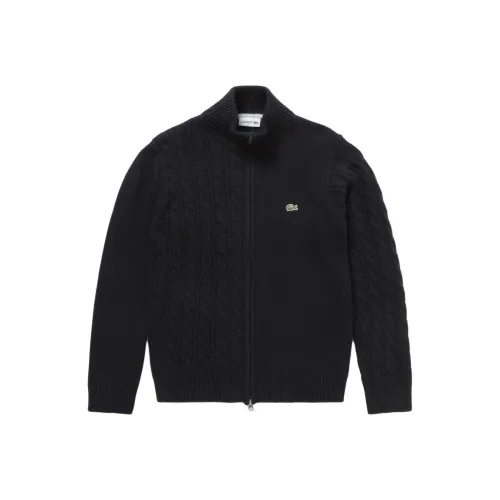 Свитеры для мужчин черного цвета в сотрудничестве с LACOSTE