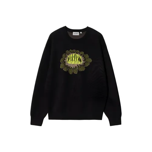 Carhartt WIP Pixel Flower Design Sweater Knitted Unisex Black
