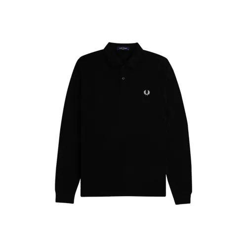 FRED PERRY FW24 Поло Мужское Черное