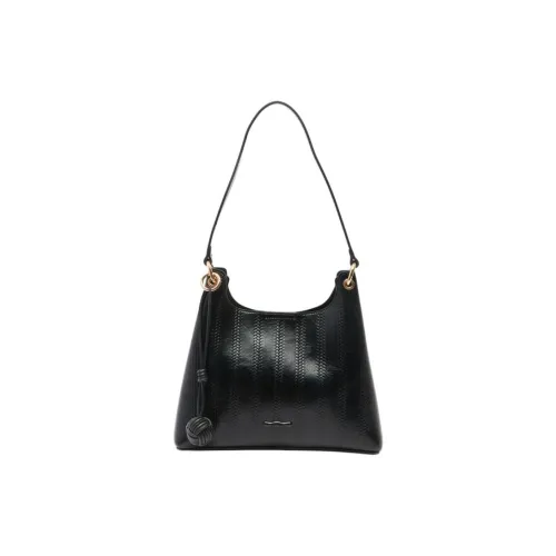 Three Blessings ПУ (полиуретан) Сумка через плечо Сумка на плечо Средняя Женская Черная Хаки