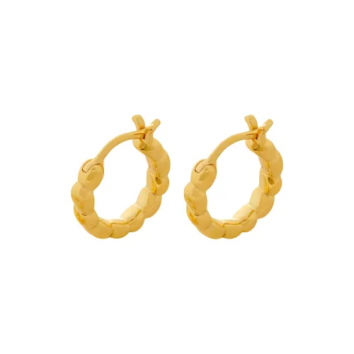 Monica Vinader покрытие из 18-каратного золота серебряные серьги женские золотые