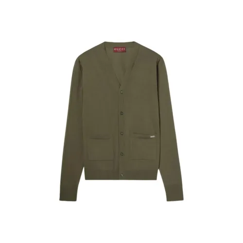 GUCCI Свитер Мужской Лесной Зеленый