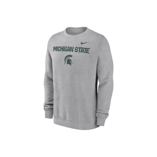 nike CollegeMichigan State Spartans Primetime Primary STACK Свитшот Мужской Темно-серый