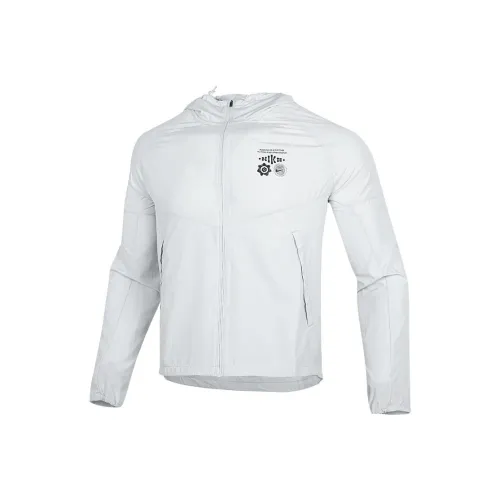 Nike MILER Серый Белый Мужские Куртки